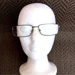 ECO Black Mod 1044 Metal Rectangle Eyeglass Frames